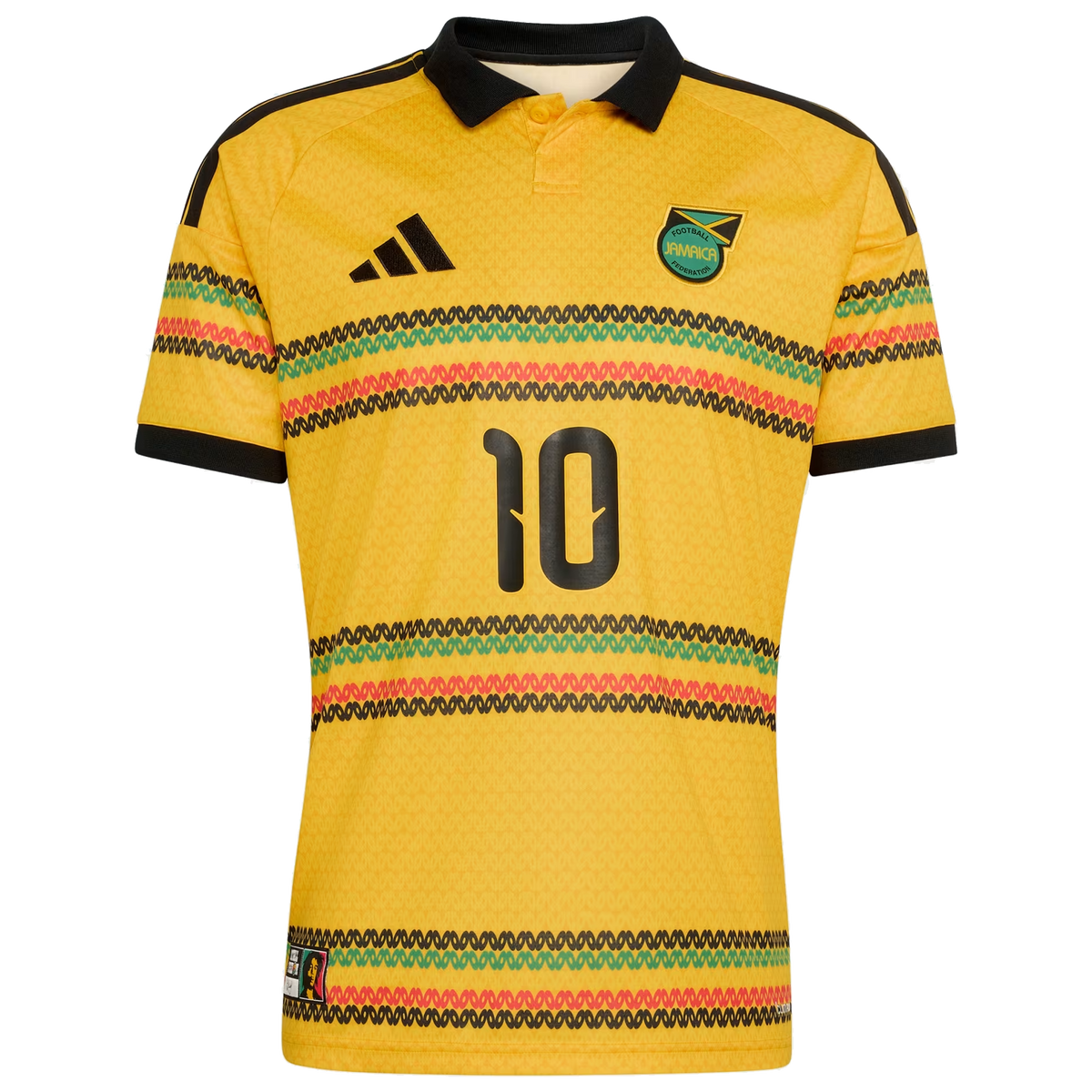 adidas Jamaica 2026 x Bob Marley #10 Men's Home Stadium Jersey