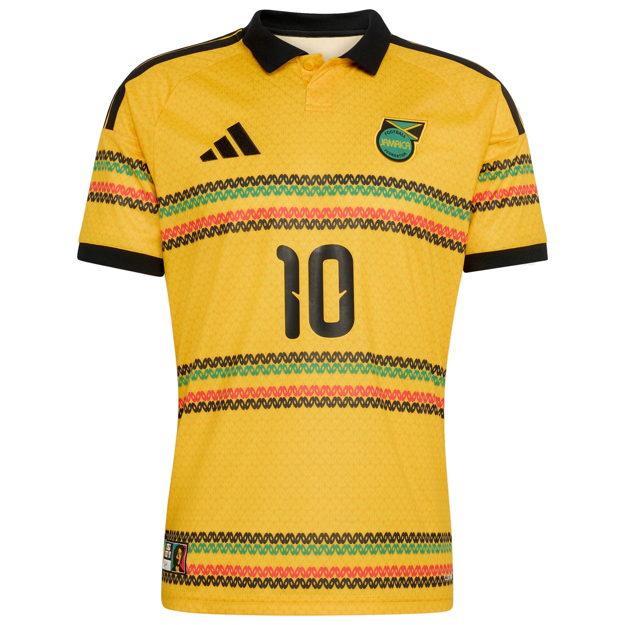 adidas Jamaica 2026 x Bob Marley #10 Men's Home Stadium Jersey