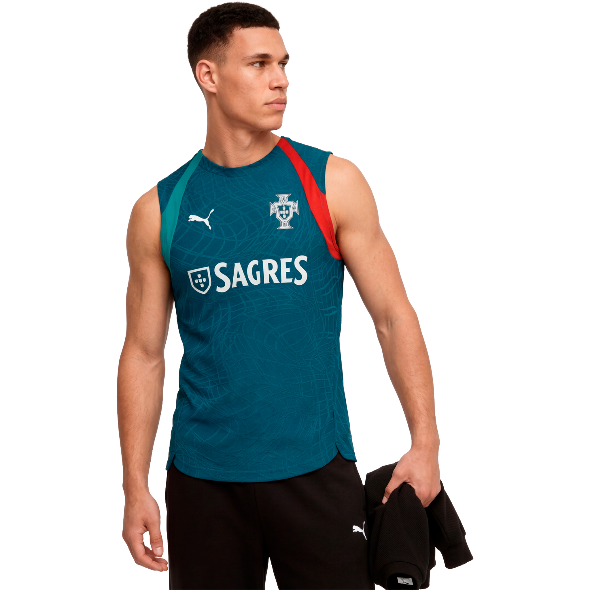 Puma Men's Portugal Sagres Pro Sleeveless Training Jersey