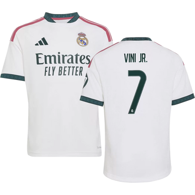 adidas Real Madrid 26/27 Youth Vini Jr. Home Stadium Jersey