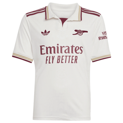 adidas Arsenal 2025 26 Youth 3rd Stadium Jersey