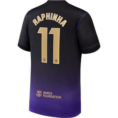 Nike FC Barcelona 26/27 Youth Raphinha Away Stadium Jersey