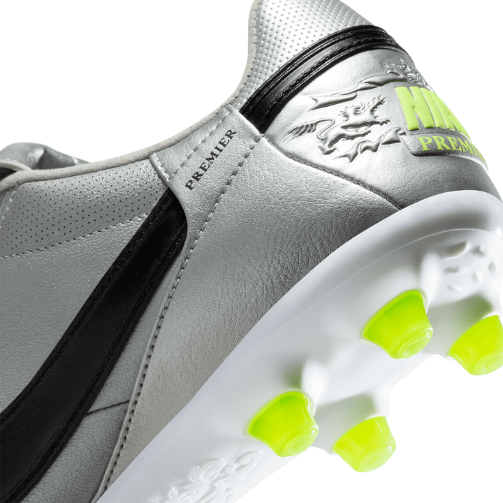 nike Premier III FG Metallic Silver Black Volt