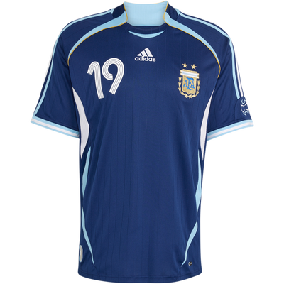 adidas Argentina 2006 Men's Away Messi 19 Jersey