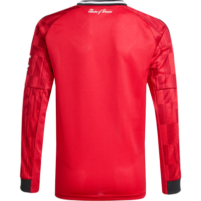 adidas Manchester United 2025-26 Youth Home Long Sleeve Stadium Jersey