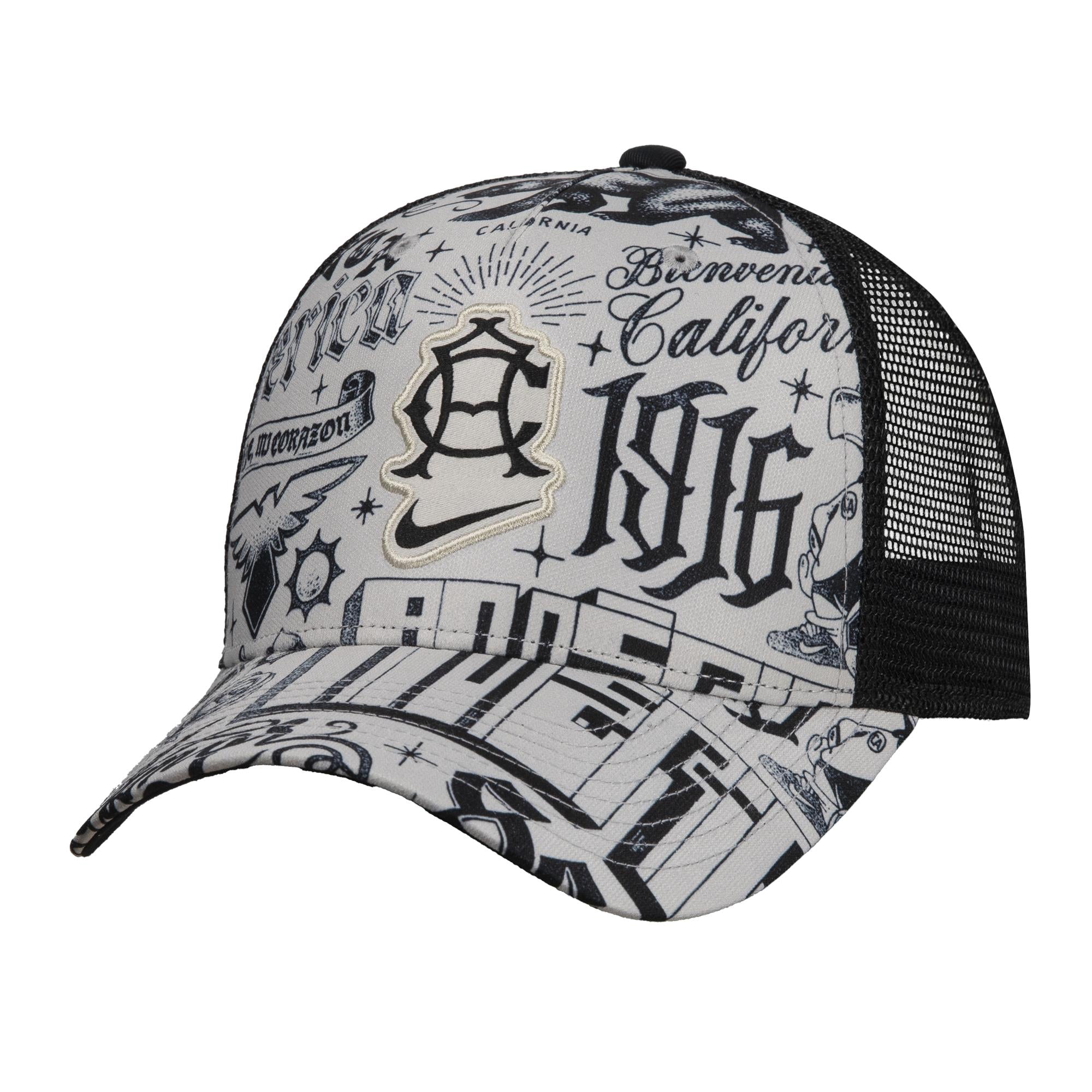Gorra de camionero de 5 paneles Nike Club America x California