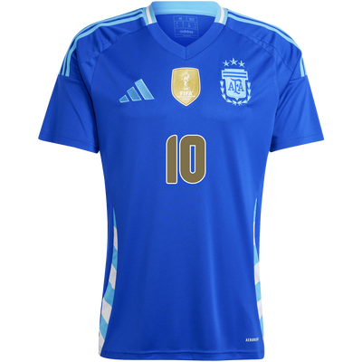 Camiseta adidas de visitante de Messi para Argentina 2024 para hombre