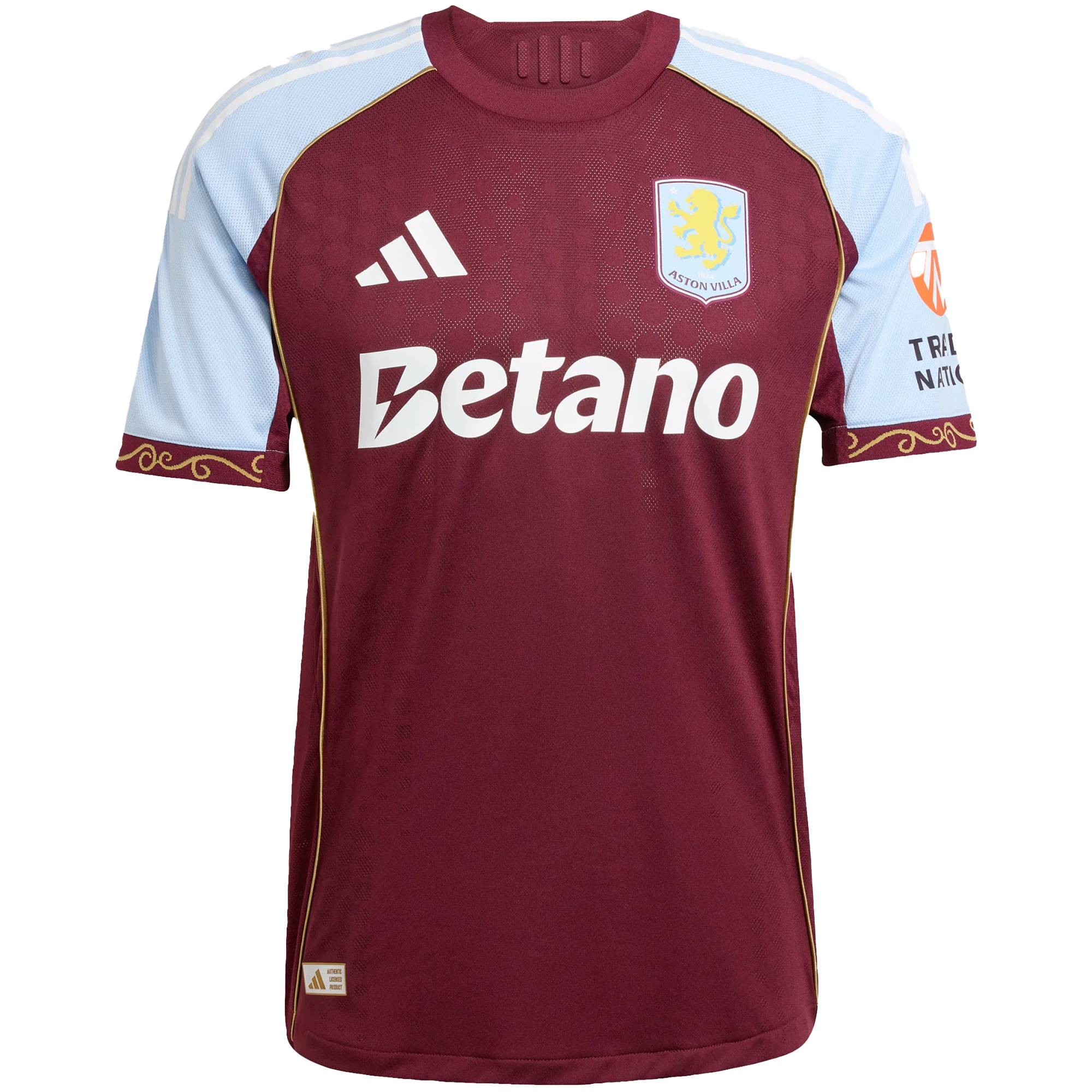 adidas Aston Villa 2025 26 Men’s Home Authentic Match Jersey