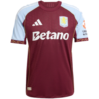 adidas Aston Villa 2025 26 Men’s Home Authentic Match Jersey