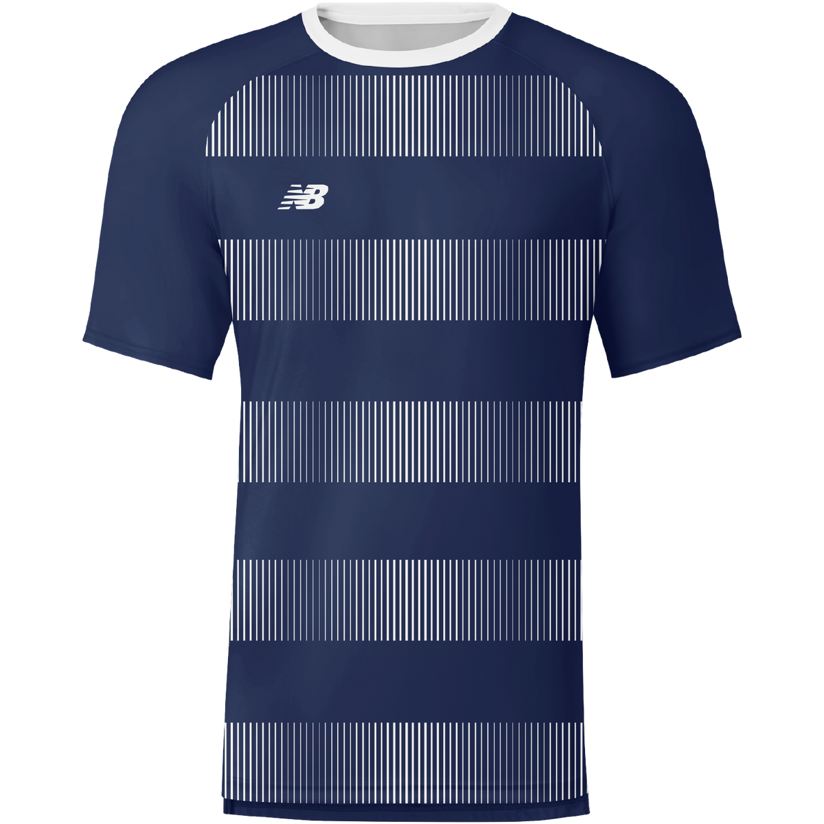 New Balance Custom Short Sleeve Hoop Jersey Navy White
