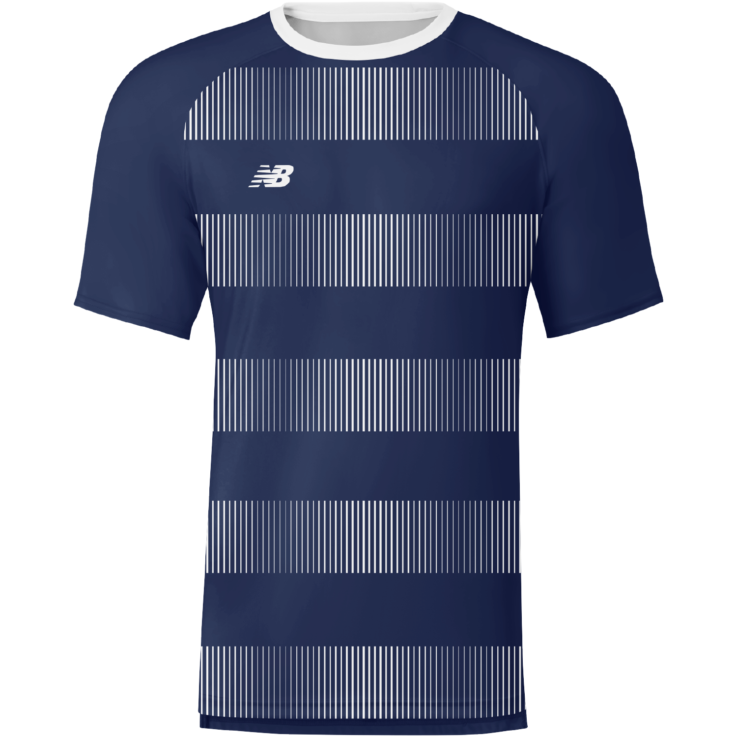 New Balance Custom Short Sleeve Hoop Jersey Navy White