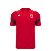 Macron Wrexham Afc 2025 26 Youth Short Sleeve Training Jersey