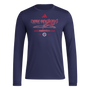 Camiseta de manga larga adidas New England Revolution para hombre antes del partido