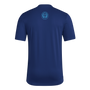 adidas Philadelphia Union Men’s Short Sleeve Pregame Tee Team Navy Blue