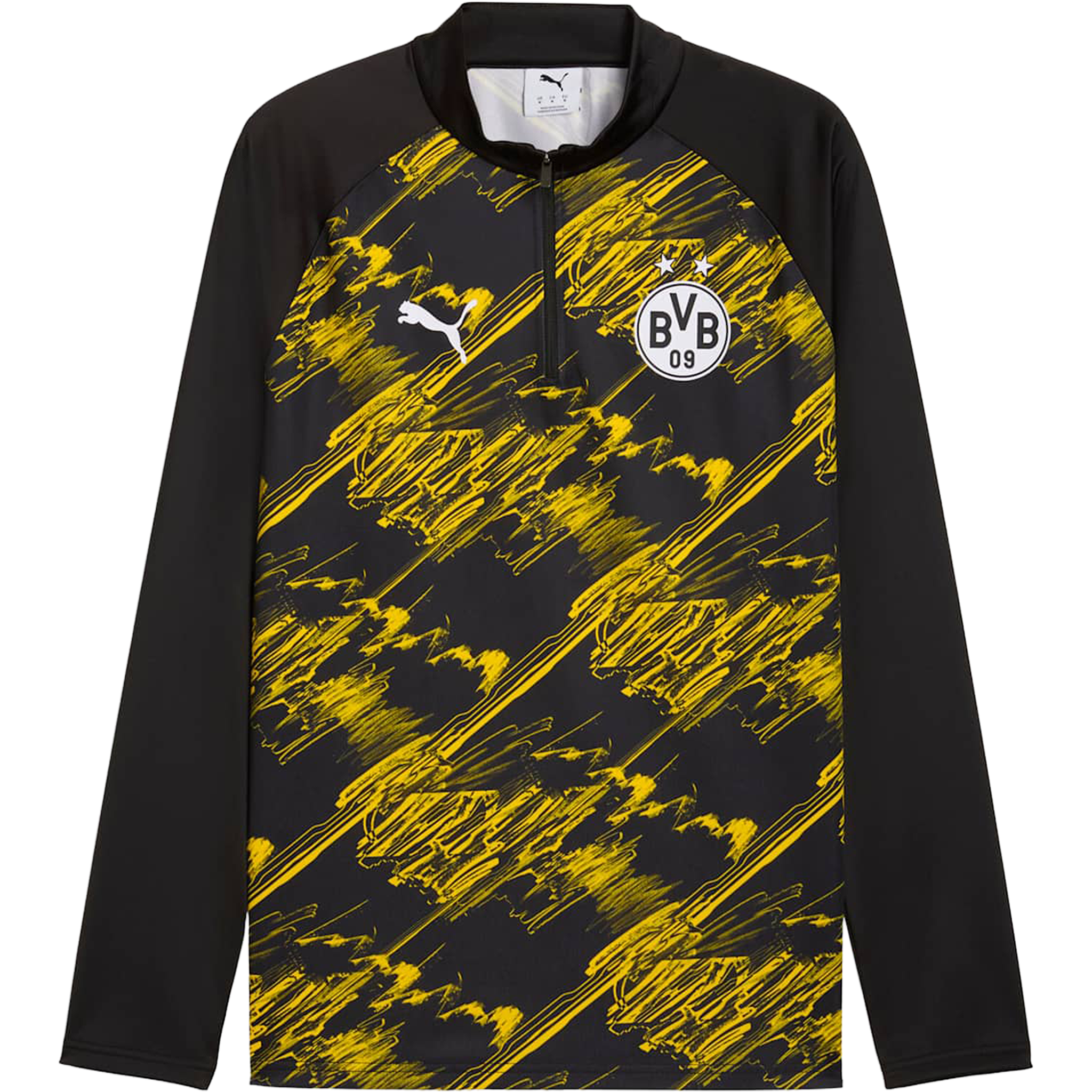 Puma Borussia Dortmund Men’s Warm-Up Quarter-Zip Top