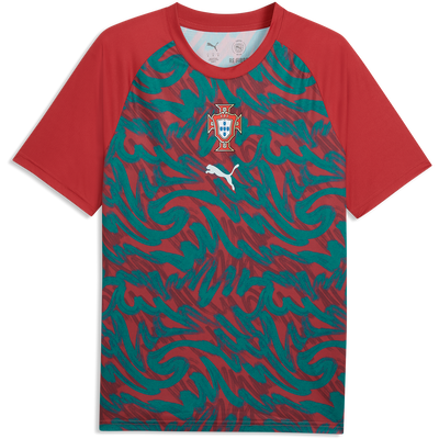 Camiseta de calentamiento roja Puma Portugal 2026 para hombre