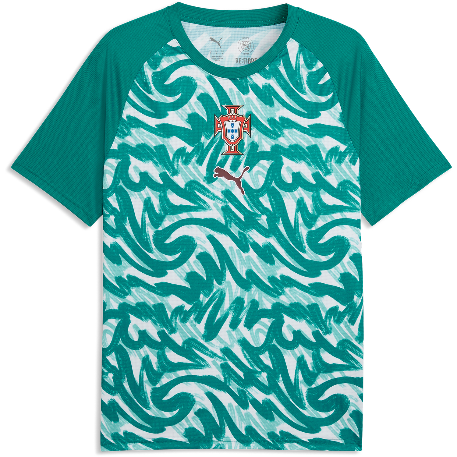 Puma Men's Portugal Green Warm-Up Jersey