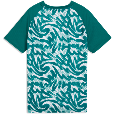 Camiseta de calentamiento Puma Portugal 2026 verde para jóvenes
