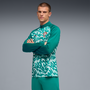 Puma Men's Portugal Green Quarter-Zip Top