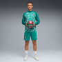 Puma Men's Portugal Green Quarter-Zip Top