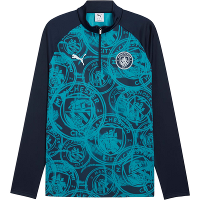 Puma Manchester City Men’s Warm-Up Quarter-Zip Top