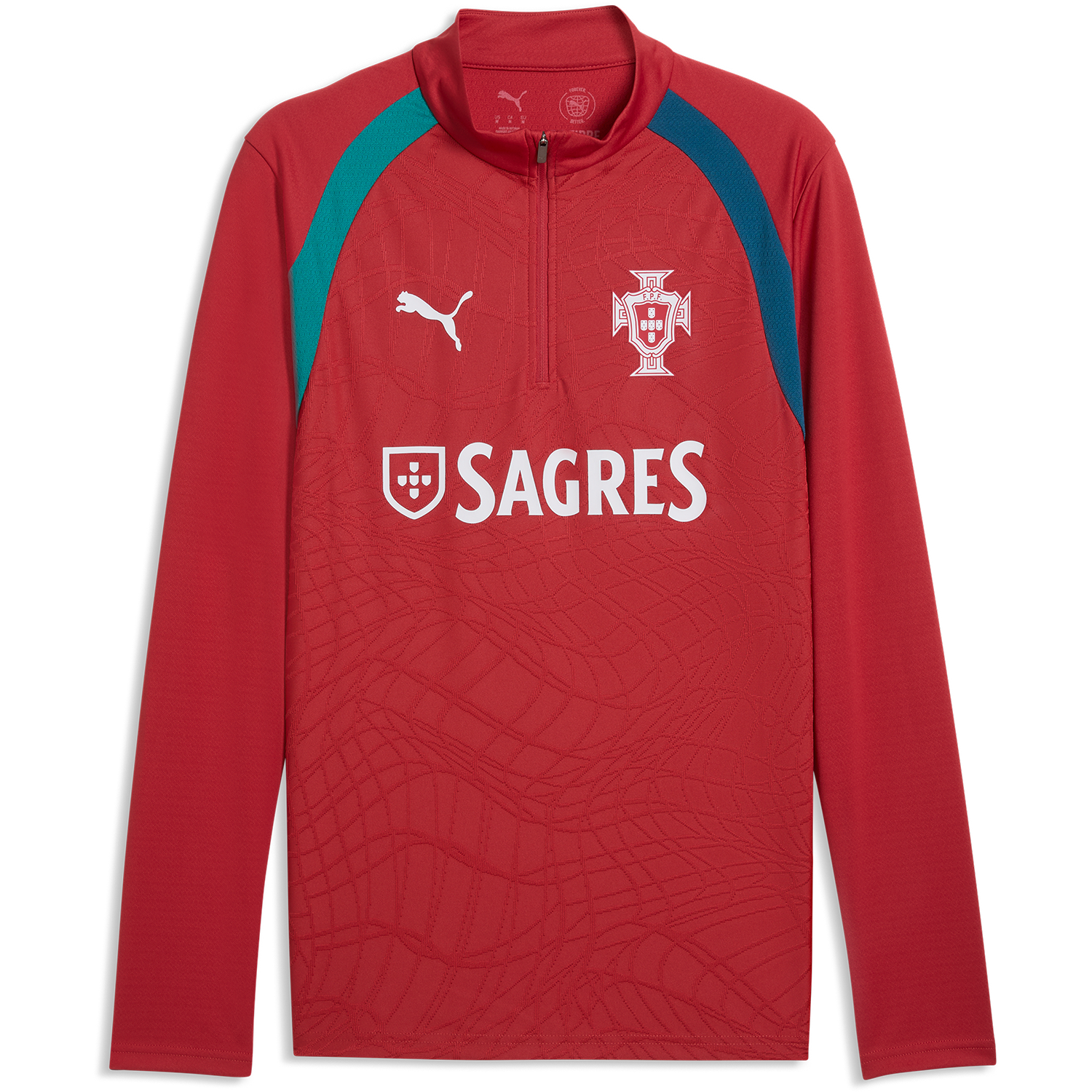 Puma Men's Portugal Red Training Quarter-Zip Top