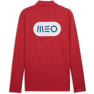 Top de entrenamiento Puma para hombre, Portugal rojo, con cremallera de un cuarto