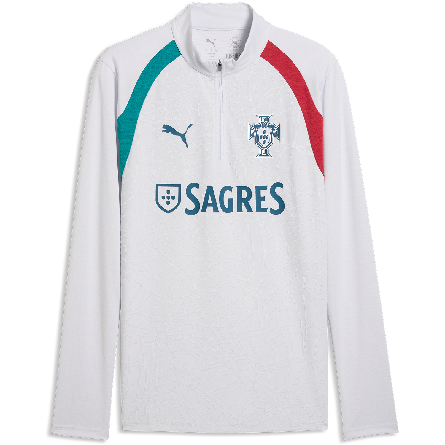 Puma Men's Portugal Silver Mist Training Quarter-Zip Top