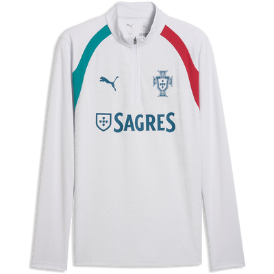 Sudadera de Entrenamiento con Cremallera de Cuarto de Puma para Hombre Portugal Silver Mist
