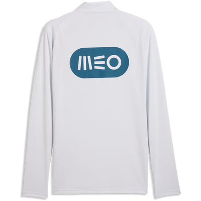 Sudadera de Entrenamiento con Cremallera de Cuarto de Puma para Hombre Portugal Silver Mist