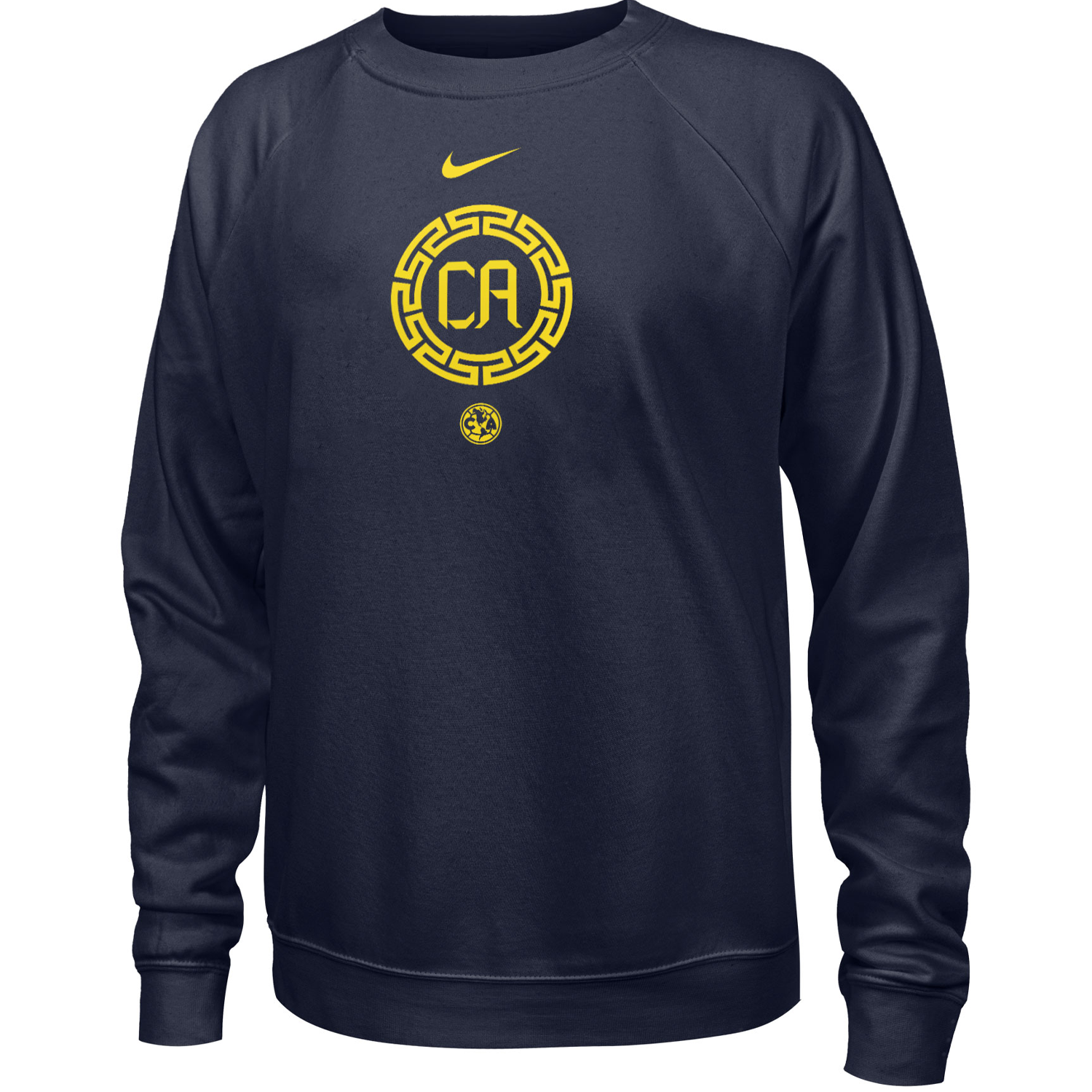 Sudadera universitaria de polar con cuello redondo Nike Club America para mujer