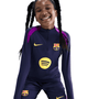 nike FC Barcelona Youth Dri Fit Strike Drill Top Imperial Purple Vivid Purple Midwest Gol