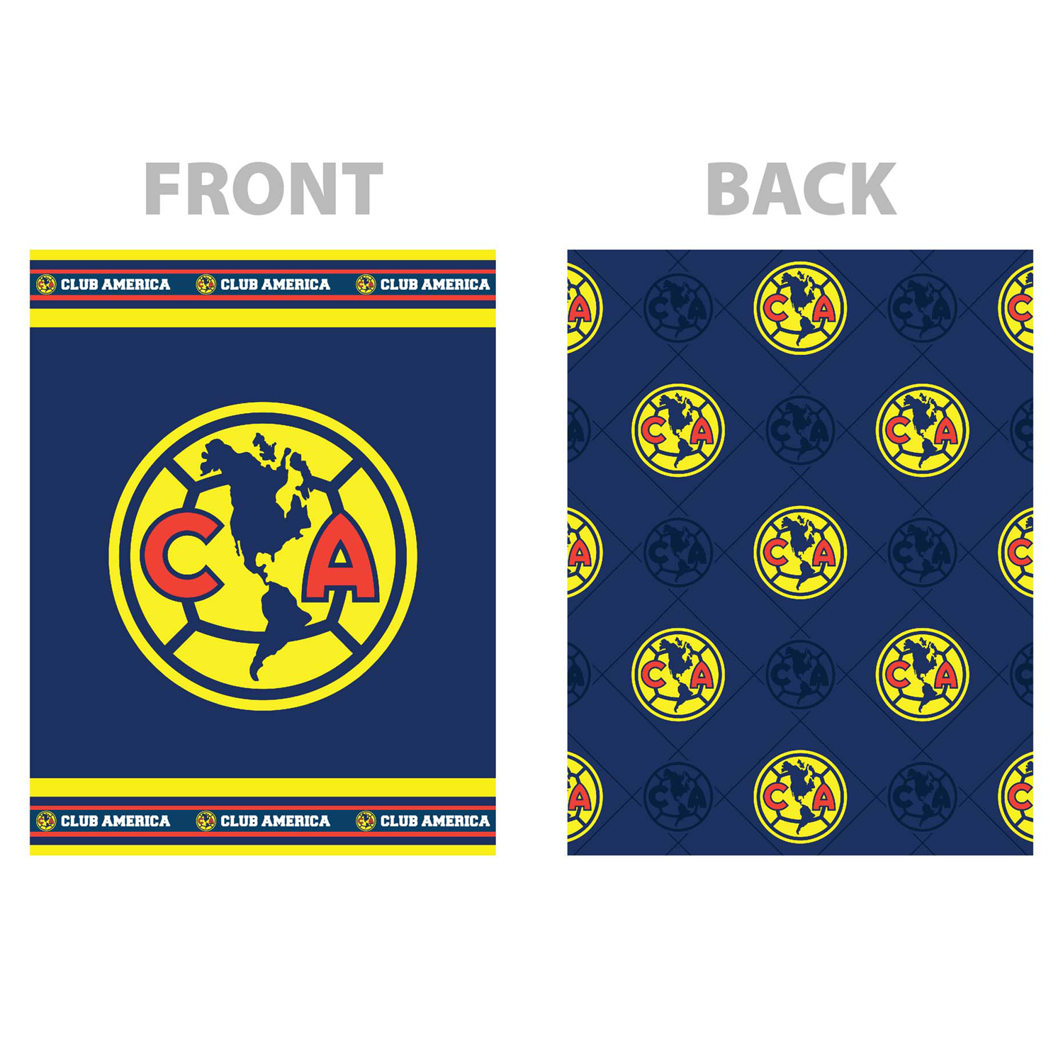 Manta reversible Club América tamaño bebé