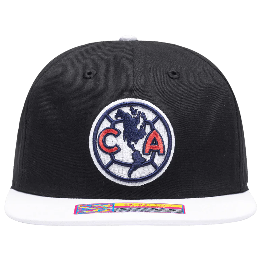 Fan Ink Club America Swingman Snapback Hat Black