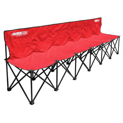 Kwik Goal 6 Seat Kwik Bench Red