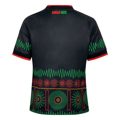 Camiseta juvenil de visitante adidas Jamaica 2026 x Bob Marley