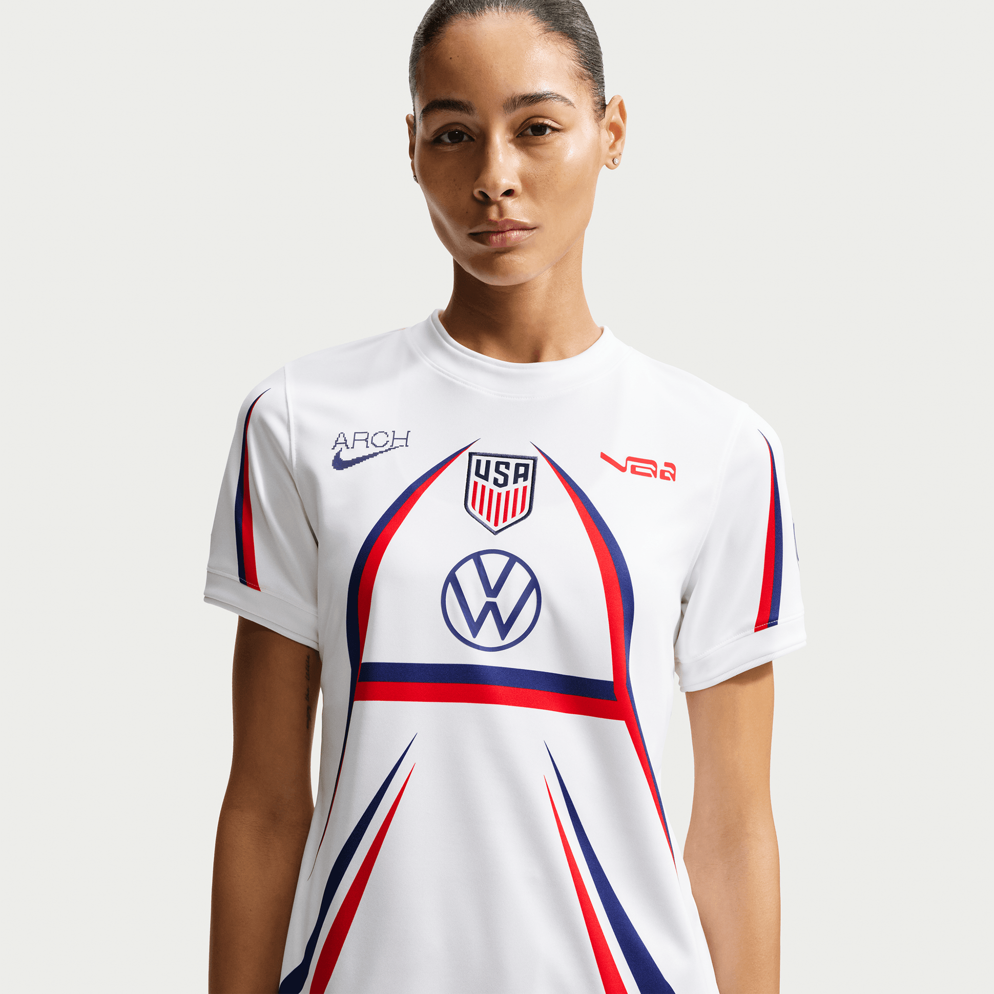 Nike x Virgil Abloh Archive Women's USA Dri-FIT Short Sleeve Pre-Match Top