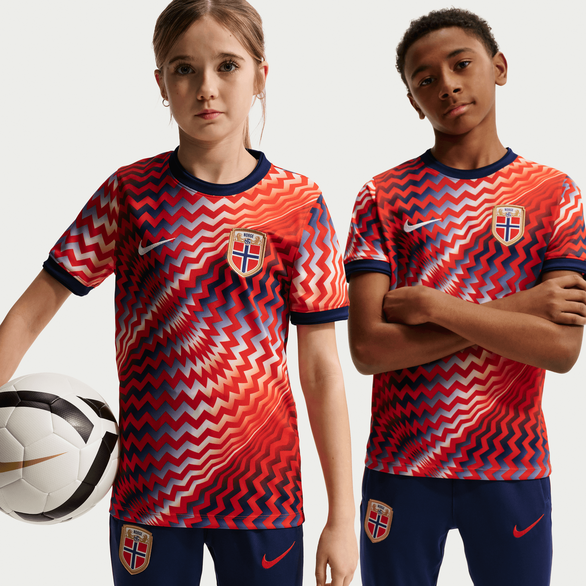 Nike Youth Norway Dri-FIT Pre-Match Short Sleeve Top