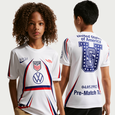Nike x Virgil Abloh Archive Youth USA Dri-FIT Short Sleeve Pre-Match Top