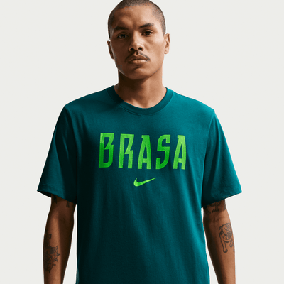Nike Mens Brazil Wordmark Graphic Tee