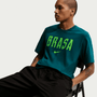 Nike Mens Brazil Wordmark Graphic Tee
