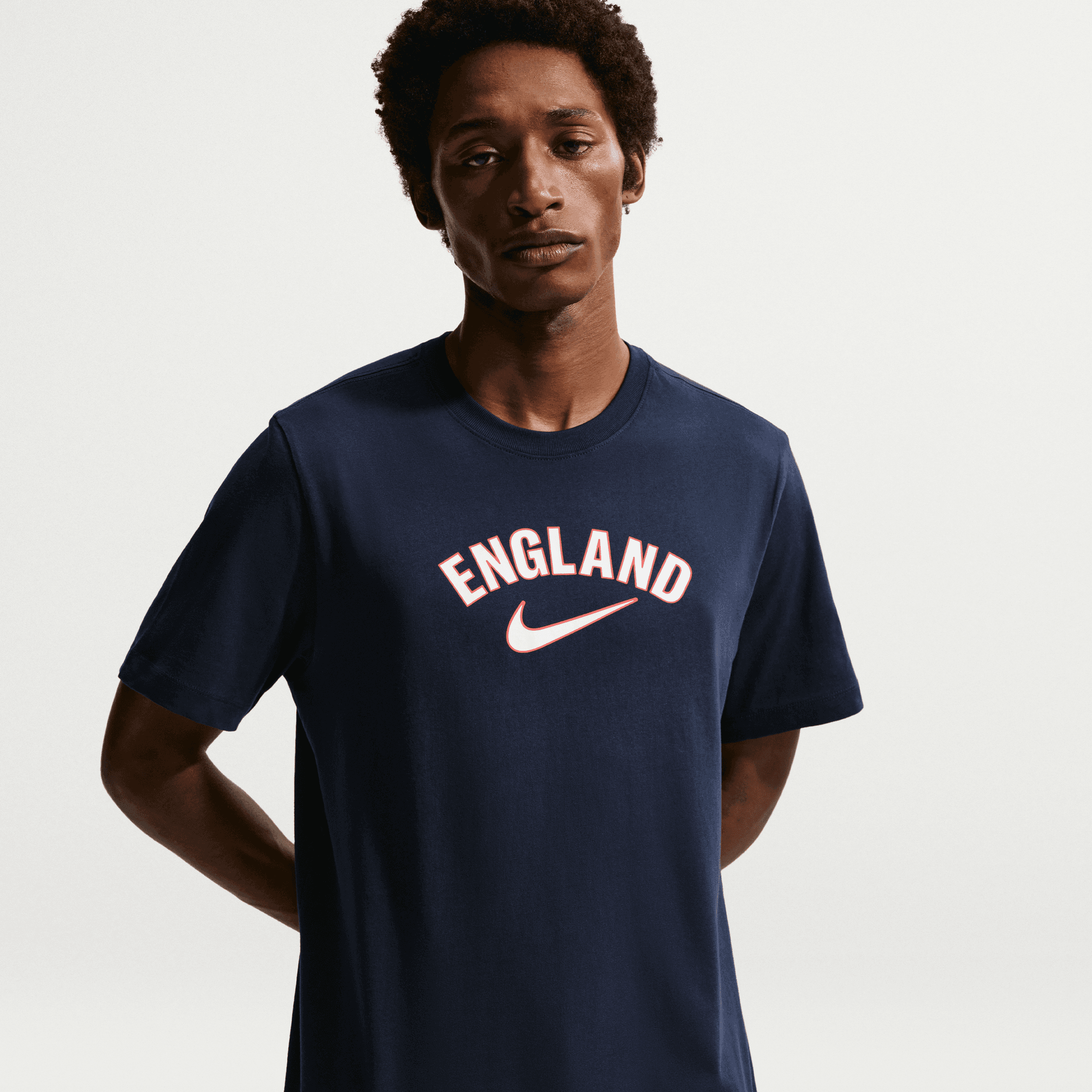 Nike Mens England Wordmark Graphic Tee