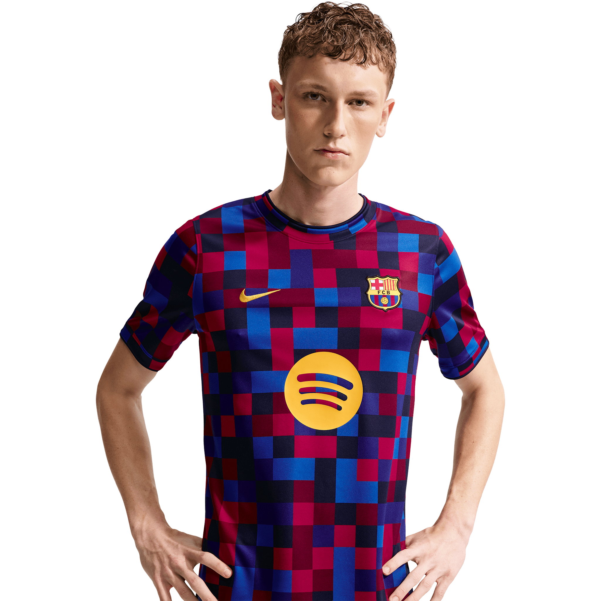 Nike Barcelona Mens Home Prematch Top
