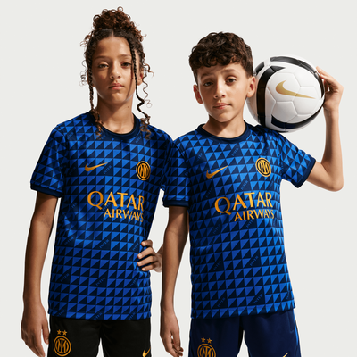 Camiseta Prepartido Nike Inter de Milán Local para Jóvenes