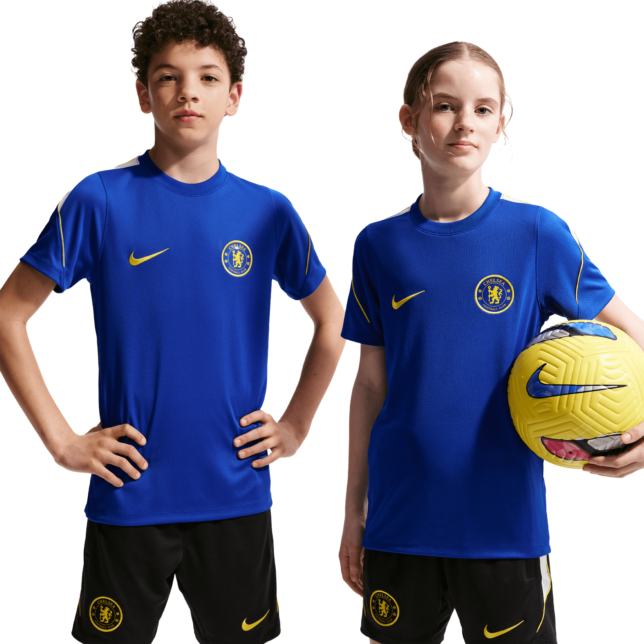 Camiseta Nike Chelsea Strike Dri-FIT de manga corta para jóvenes