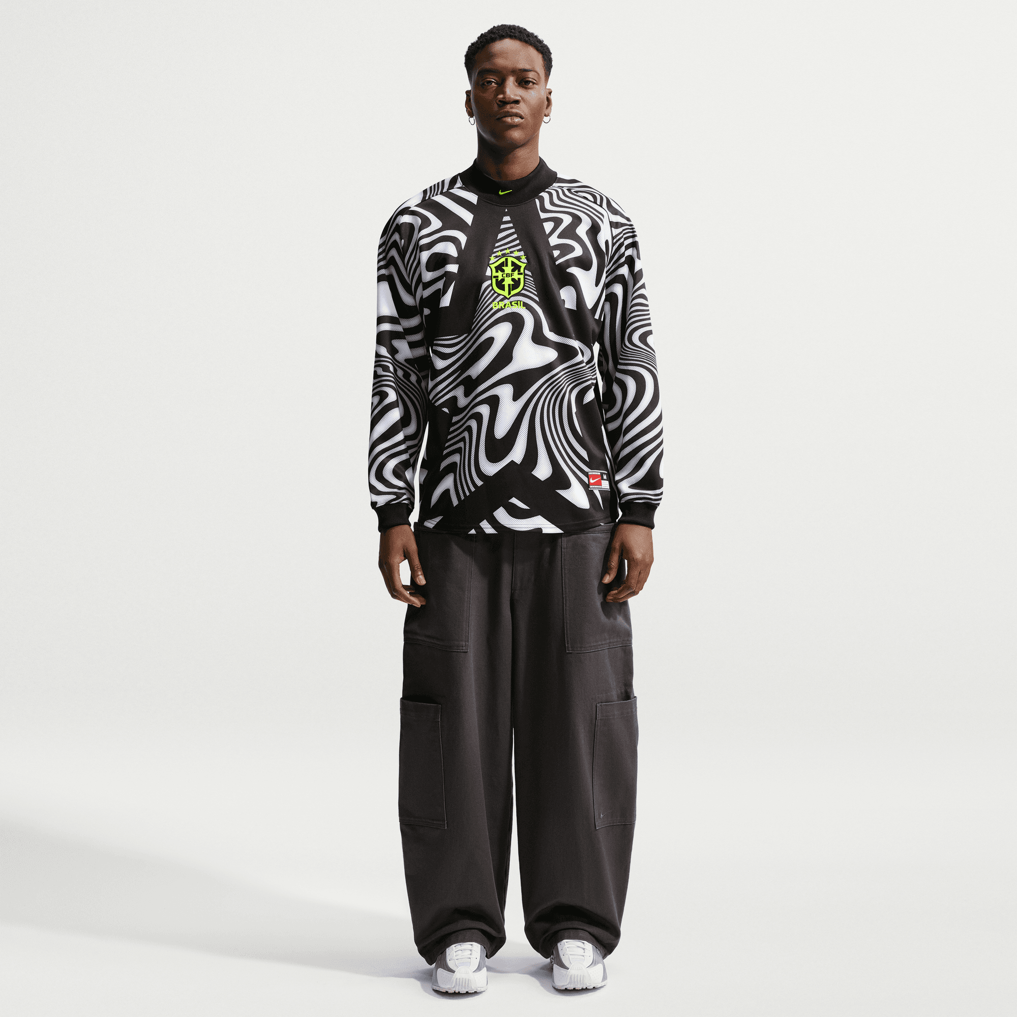 Nike Playera de Portero Auténtica Brasil para Hombre - Hollywood Keepers