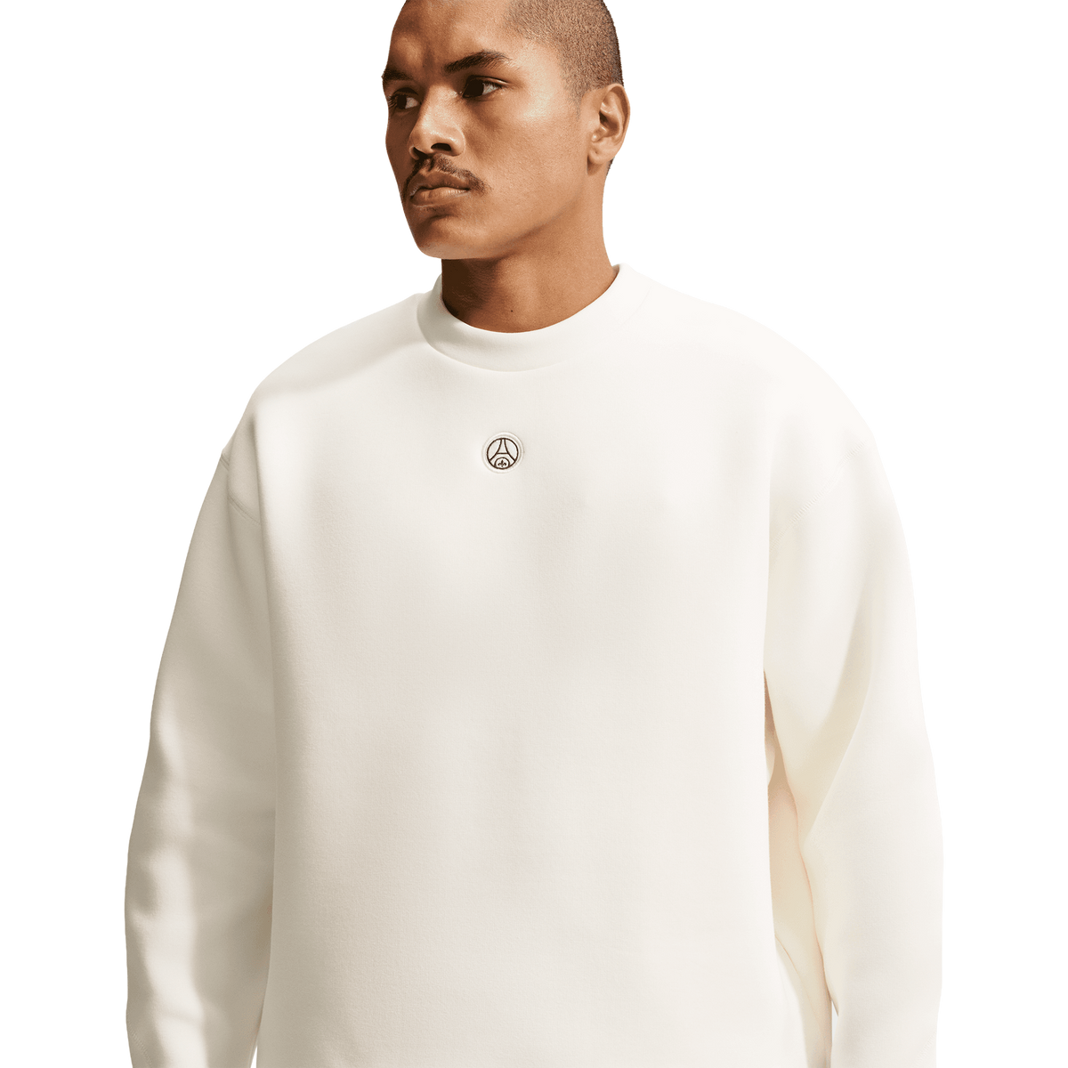 Nike PSG Mens Away Tech Fleece Crew Sail