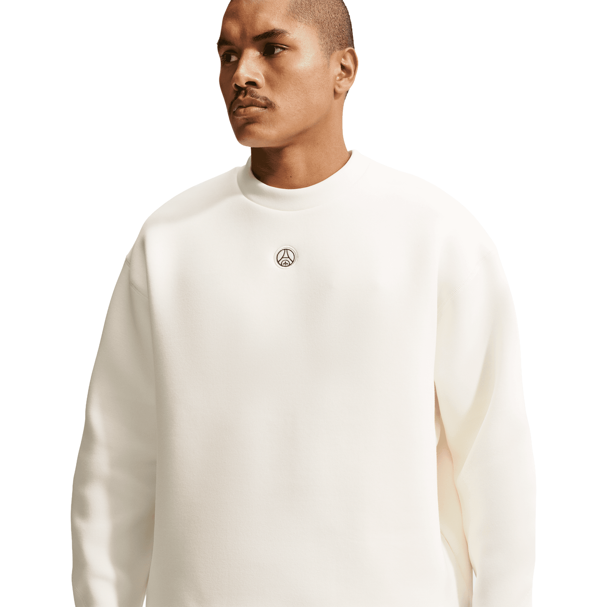 Nike PSG Mens Away Tech Fleece Crew Sail