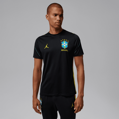 Nike Brasil Futebol x Jordan Men's Strike Short Sleeve Knit Top
