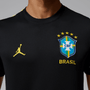 Nike Brasil Futebol x Jordan Men's Strike Short Sleeve Knit Top